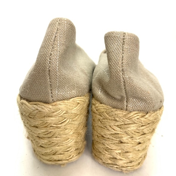 Ralph Lauren CECILIA Linen Espadrille Wedges sz 9 - Picture 2 of 16